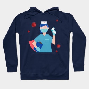 Essential Employee Caped Hero Hoodie